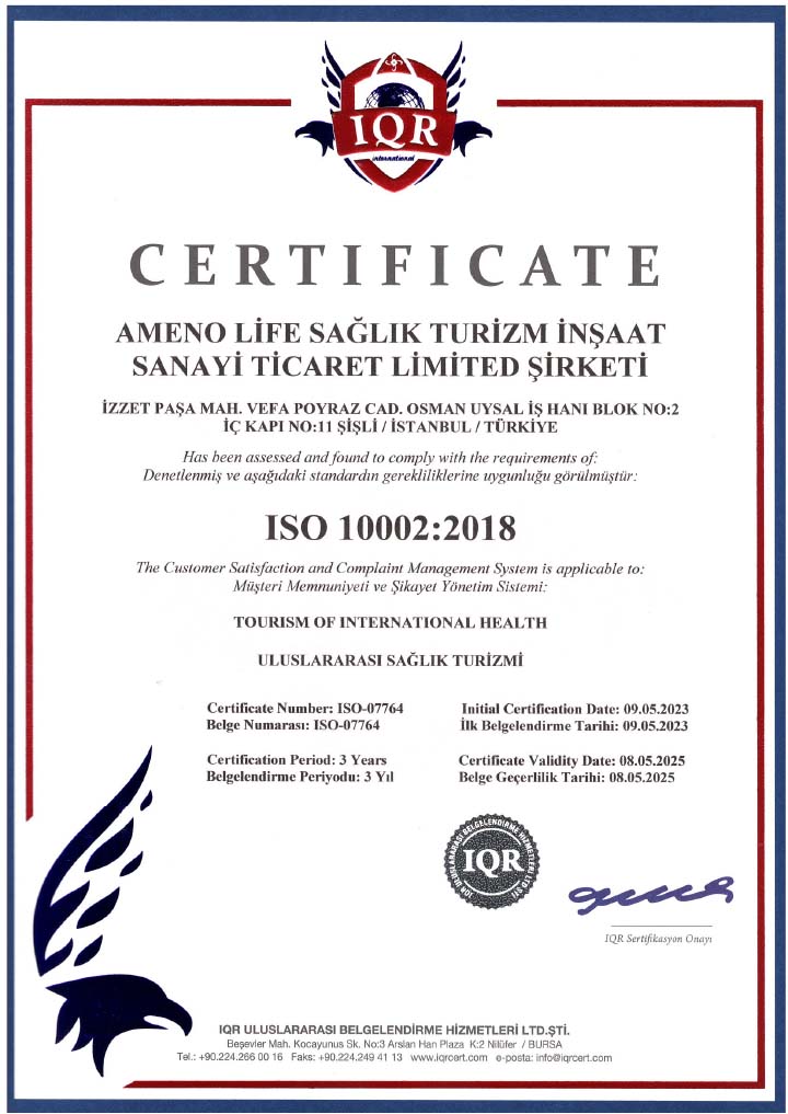 AMENO LIFE ISO 10002 - Müşteri Memnuniyeti