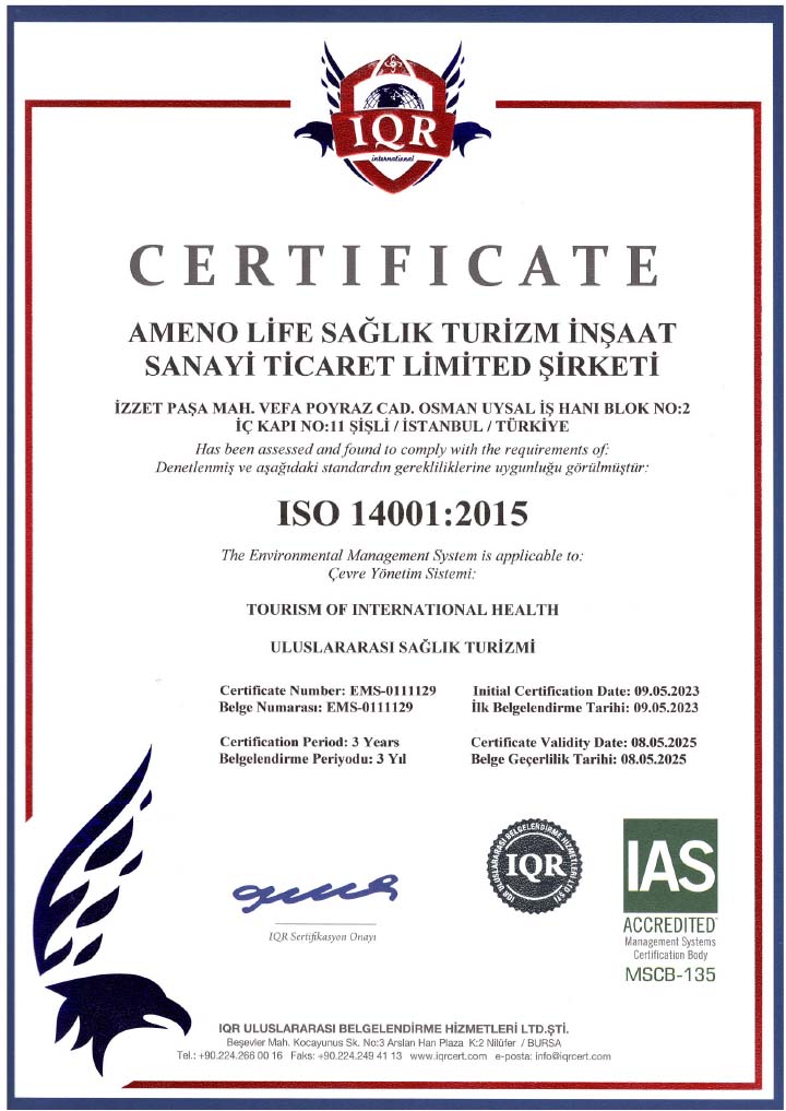 AMENO LIFE ISO 14001 - Çevre Yönetim Sistemleri